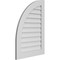 Ekena Millwork Quarter Round Top Left Surface Mount PVC Gable Vent w/ 3-1/2"W x 1"P Standard Frame, 26"W x 36"H GVPQL26X3601SN - alternate 4